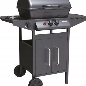 GRILL GAZOWY OGRODOWY 2+1 8kW DUŻY RUSZT SZAFKA PALNIK BOCZNY TERMOMETR