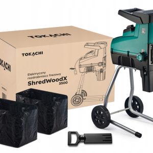 Rozdrabniacz do gałęzi elektryczny TOKACHI ShredWoodX 3500