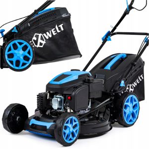 KOSIARKA SPALINOWA Z NAPĘDEM MOCNA SILNIK 200CC NAPĘD 51CM MULCZOWANIE 9w1